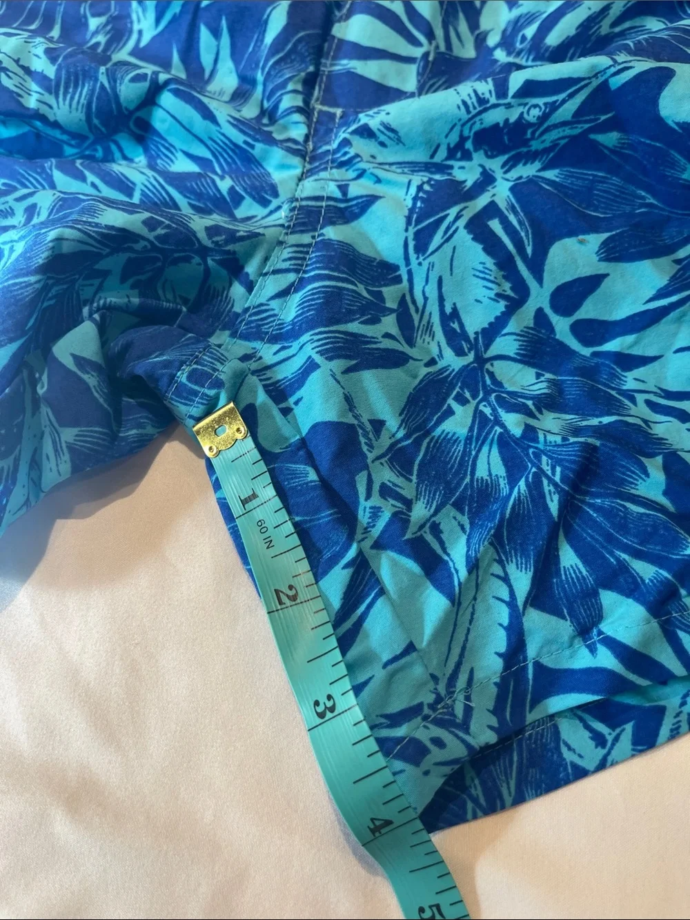 Columbia Kids Blue Tropical Swim Trunks - Lightweight Boys Swim Shorts